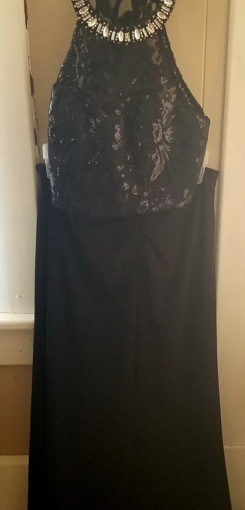 Size 9 black two piece formal dress